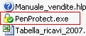 File all'interno della propria Drive. PenProtect.exe  un solo piccolo file! Fare clic per ingrandire l'immagine.