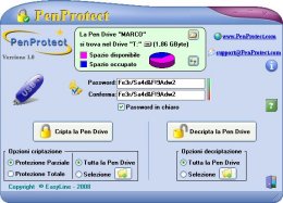 Schermata di PenProtect, fare clic sull'immagine per ingrandirla