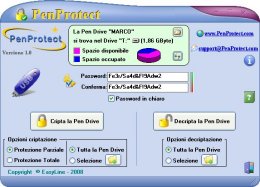 Schermata di PenProtect, fare clic sull'immagine per ingrandirla