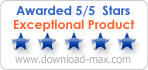 Download-MAX.com - Comprémio de 5 estrelas para PenProtect!